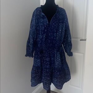 Lauren Ralph Lauren Navy Long Sleeve Dress